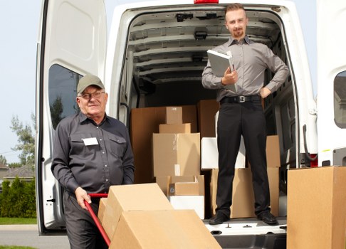 Office removal team planning a business move in Finsbury Park