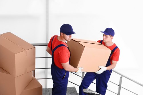 Commercial removals van used for a business move in Finsbury Park