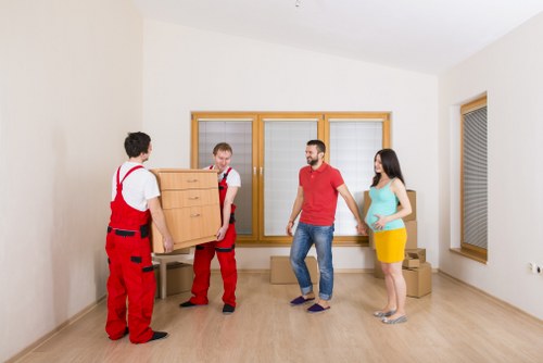 Packing and loading service for a house move in North London