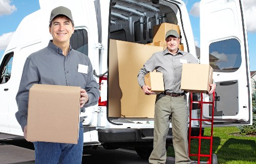 Waste removal and disposal items prepared for lawful transport