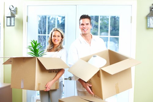 Using protective equipment during a safe man and van job